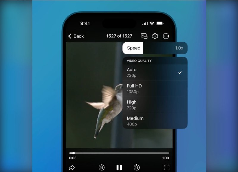 📝📝📝📝Telegram has taken its first step toward becoming a video platform, Durov said. 😞 Until now, videos in channels were displayed in exactly the same format they were uploaded, often requiring users to wait and download gigabytes just to watch a short clip. 🎉 With today’s update, however, Telegram servers will compress popular videos into multiple quality options and optimize them for streaming. Now, when you watch a video, Telegram automatically selects the most suitable quality based on your connection speed. ✈Update Telegram to see the new features!You can see all the October updates here: click.