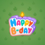 B-Day Candle #18