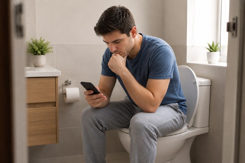 " کیوسک ": 🚽 عادت سادهای که شاید خطر بواسیر را بیشتر کند !اگر عادت دارید هنگام رفتن به توالت، گوشی دستتان بگیرید و چند دقیقه در شب