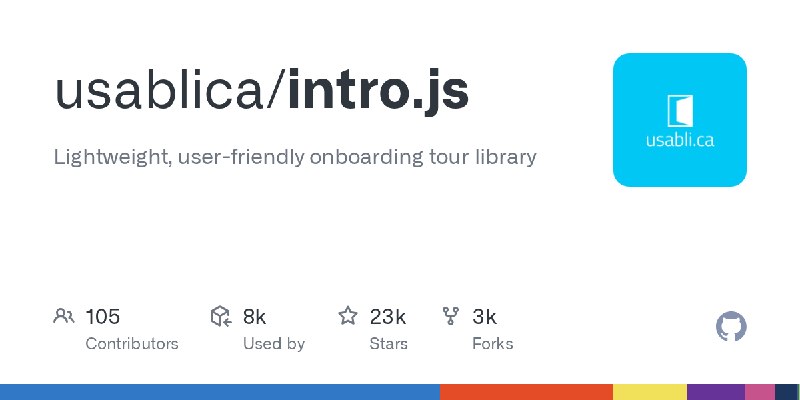 GitHub - usablica/intro.js: Lightweight, user-friendly onboarding tour library