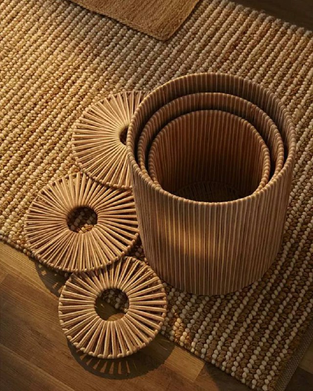 Плетеная корзина Dholak Beige поможет в наведении порядка и организации пространства. Вы можете использовать ее для хранения белья, игрушек и любых... - изображение 5 - плетеная, корзина, dholak