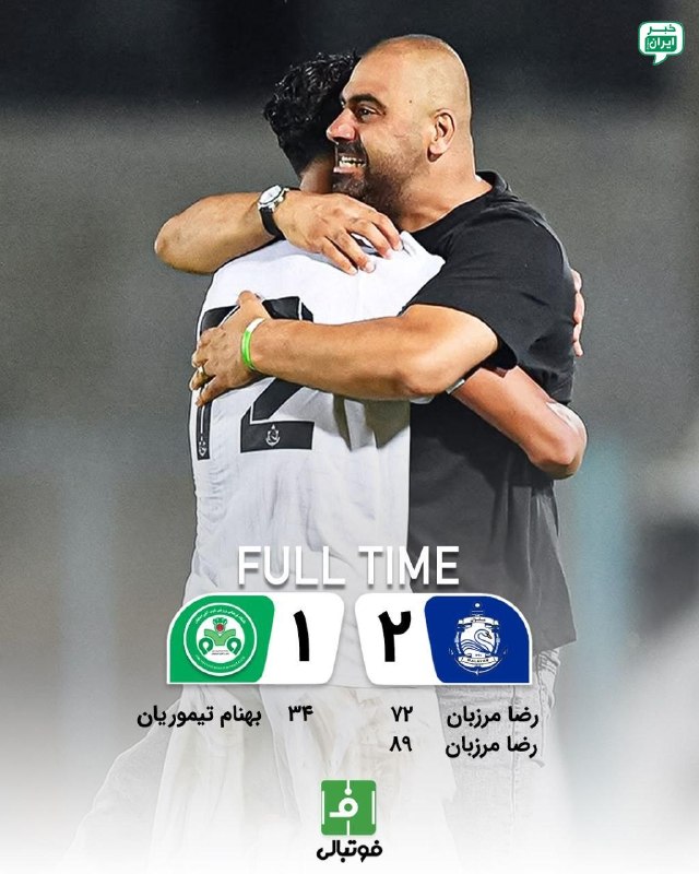 خبر اصفهان: پایان بازی ملوان 2 - 1 ذوبآهنملوان برد و به چهار رسیددست عبدالله خالی ماند @Isfahan_news24