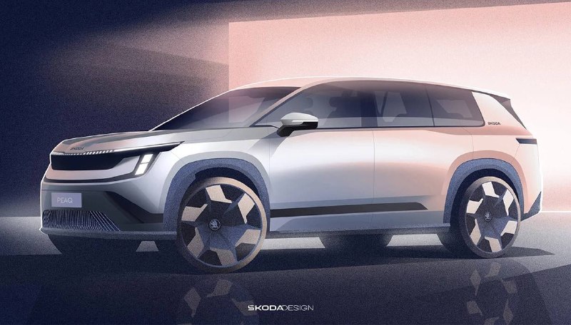 Škoda опубликовала тизер нового кроссовера PeaqПремьера модели состоится 23 июня