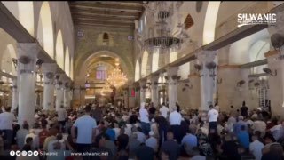 מראות ממסגד אל-אקצא המבורך במקביל לקריאת הצהריים לתפילה