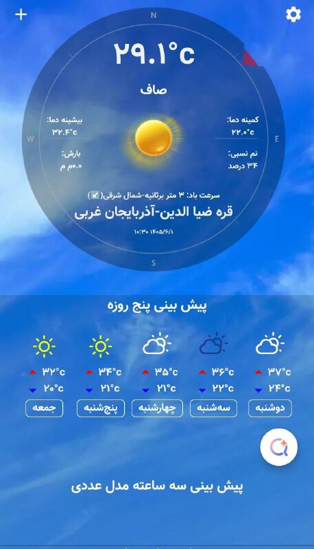 چایپاره به روز: *🌎 تحلیل وضعیت جوی استان آذربایجان غربی🔴چایپاره به روز🔴@chaypare_be_rooz