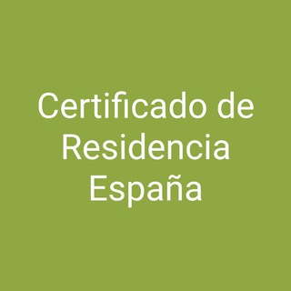 Certificado de residencia
