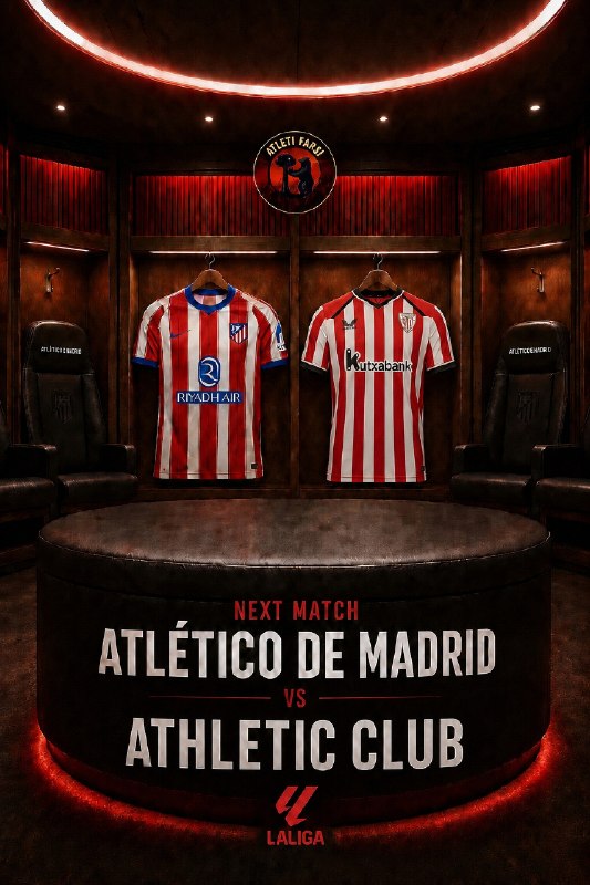 ᴀᴛʟᴇᴛɪ ғᴀʀsɪ | اتلتی فارسی: #بازی_بعدی #AtletiAthletic ‼️ اتلتیکومادرید - اتلتیک بیلبائو 🏆هفته چهارم لالیگا 📆 شنبه 14 شهریور ⏰ساعت 17:45🏟 سن مامس ☆ 