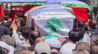 ️🇱🇧🇮🇱 לבנון נפרדת מהקורבנות בעיירה כפר רומן בעקבות התקיפות האוויריות הישראליות שתקפו בסוף השבוע את דרום…