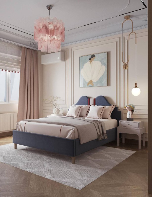 Нежная и элегантная получилась комната. Как вы думаете, чья это комната? Дизайнер Джамиля - изображение 1 - комната, нежная, элегантная