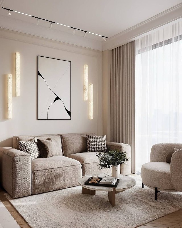 Стильная кухня-гостиная в приятной цветовой гамме. Дизайнер - Лидия Большакова - изображение 2 - стильная, кухня, гостиная