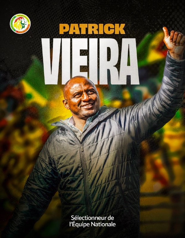 خبرورزشی: ✅ پاتریک ویرا به عنوان سرمربی جدید تیم ملی سنگال انتخاب شد 🇸🇳🆔 @Khabar_Varzeshi