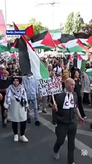 🎥 הפגנות מאסיביות של אזרחי בירת גרמניה לתמיכה בפלסטין, לבנון ואיראן