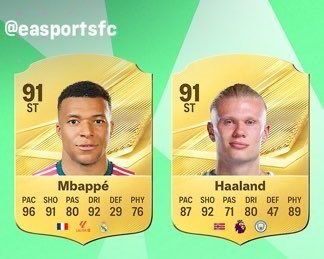 رئال مادرید | Real Madrid: کیلیان امباپه و ارلینگ هالند بازیکنهایی هستن که تو بازی EA FC27 بیشترین امتیاز میانگین رو دارن، هر دو با 91🇫🇷 امباپه ۹۱