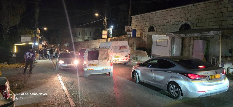 כוחות הכיבוש הקימו מחסום בצומת אל-קוביבה, מצפון-מערב לירושלים הכבושה.