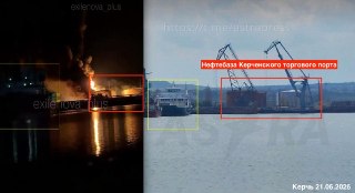 В результате атаки беспилотников произошли пожары в Керченском торговом порту (Крым) и в порту «Кавказ» (Краснодарский край), пишет ASTRA.