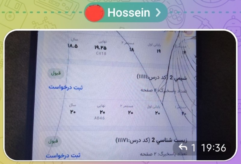 دکتر فرشاد هادیان‌فرد - شیمی کنکور: تا الان بیش از ۳۰۰ تا کارنامه با نمره‌های خفن بالای ۱۸ رو توی دایرکت مسیج کانال دیدم و این هنوز یک چهارم کارنامه‌هاتونم 