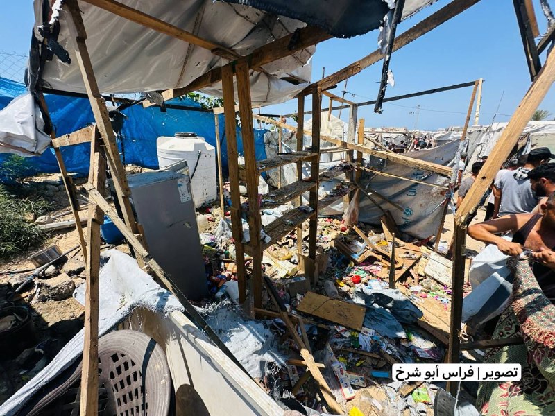 إسرائيل تستهدف بقالة بمخيم أرض الطيبة جنوب غزة