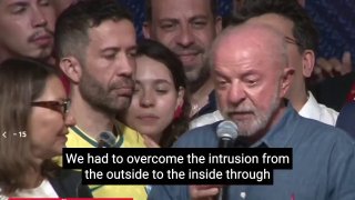 הצהרה ראשונה של ברזיל לולה: "אלה היו בחירות שבהן היינו צריכים להתגבר על הפרעות שמגיעות מחוץ למדינה באמצעות…
