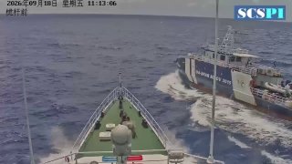 🎥 The Chinese Coast Guard ship collided with a Philippine ship