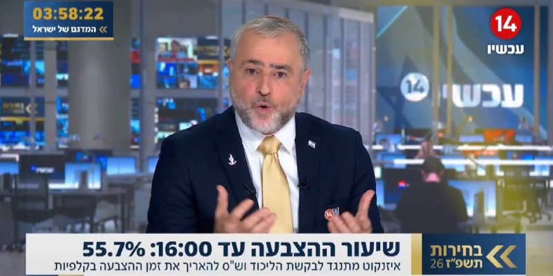 תרגום קודס עיתונאי הימין שמעון ריקלין: "אם נפסיד הערב, זה יירשם על שמו של וינטר כי הוא לא פרש מהבחירות".