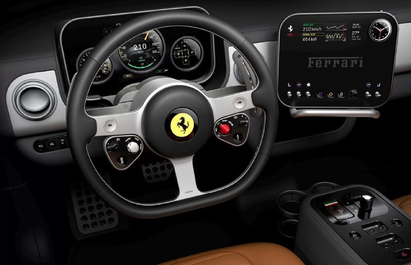 Ferrari показала салон своего первого электромобиля Luce 1