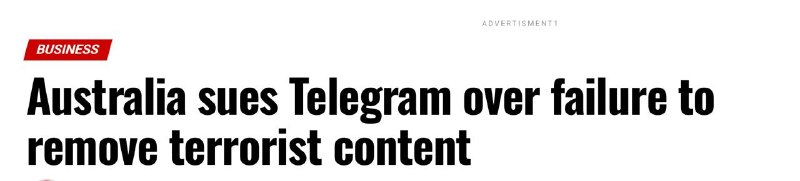 telenews: ⚠️ JUST IN: Australia Sues Telegram for $38MAustralia's eSafety Commissioner has launched legal action against Telegram,