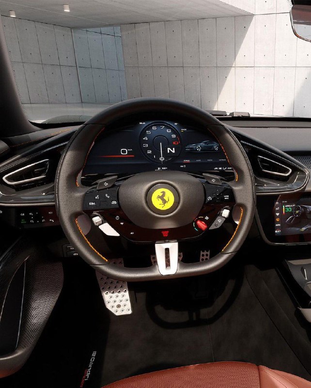 The new front engined Ferrari V12 4