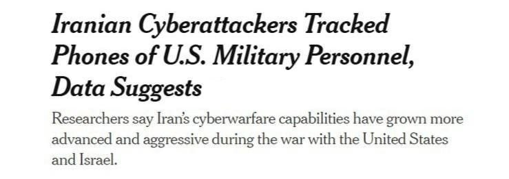 🚨🇮🇷🇺🇸💢 הניו יורק טיימס דיווח כי התקפות הסייבר של איראן השתמשו בחולשות האבטחה של רשתות התקשורת הישנות…