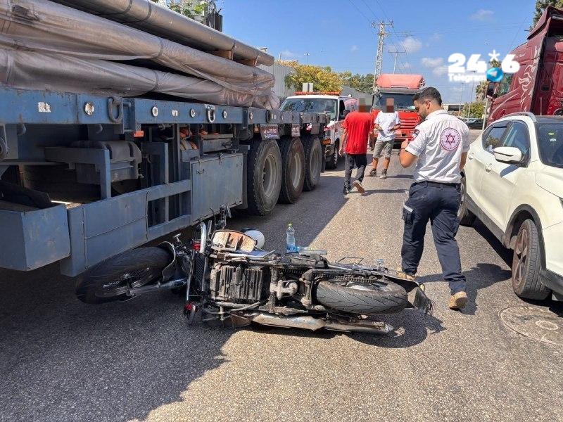 🇮🇱 קריית ביאליק: רוכב אופנוע נפצע במהלך רכיבה ברחוב יוסף לוי. מד"א מעניקים טיפול רפואי ומפנים לבי"ח רמב"ם גבר כבן 70 במצב בינוני, עם חבלות בגפיים.