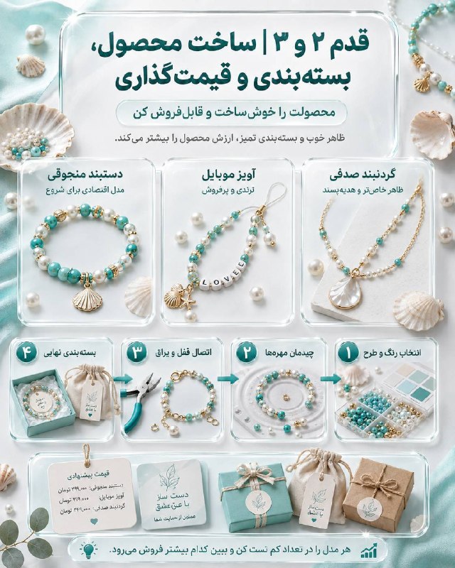 اخبار مرکزی: ♦️با کمتر از ۲ میلیون تومان هم میشه یک کسب‌وکار خانگی خوش‌رنگ و پرفروش راه انداخت ✨‌🔹اگر به ساخت اکسسوری‌های دست‌ساز علا