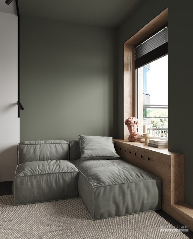 Квартира - студия 23 м в для молодой пары Помимо общих задач к жилью, требовалась рабочая зона для двоих без доступа прямого света. Высота потолка ... - изображение 3 - дизайн, квартира, студия