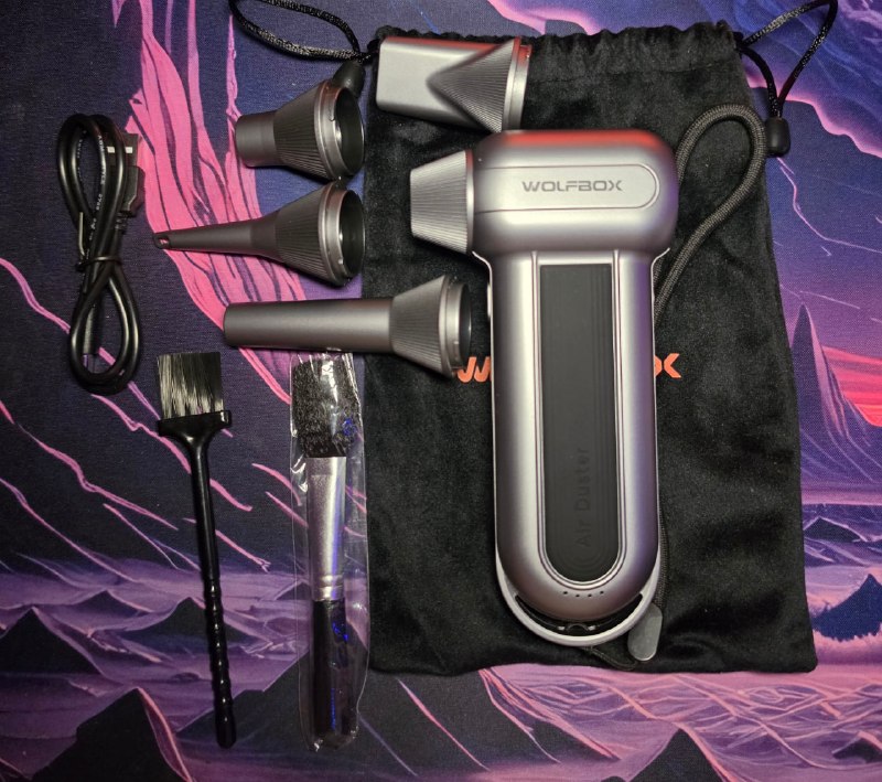 электрический воздуходув WOLFBOX MF100 (MegaFlow100) — по факту новый, использовался всего 2 раза, с