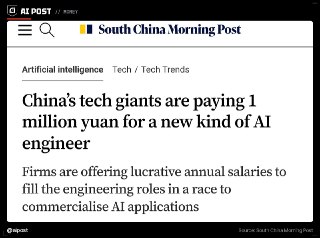Chinese AI firms offer up to 1.09 million yuan for deployment engineers as export-barred Nvidia B300 chips appear on China Telecom-linked systems