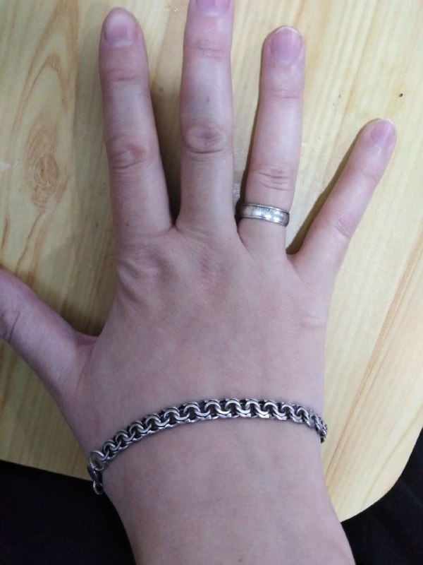 Продам мужской серебряный браслет — фото 1