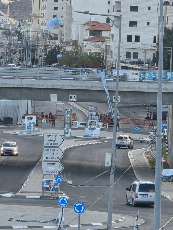 עקבו אחרי סאפא| כוחות ישראל סוגרים את השערים הצפוניים בעיירה חווארה מדרום לשכם