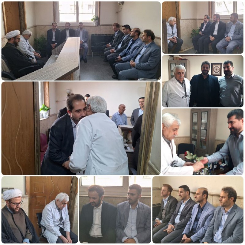 درفک خبر: 💥 دیدار مسئولین شهرستان رودبار با دکتر سید رضا مینایی به مناسبت روز پزشک🔺همزمان با فرارسیدن یکم شهریورماه، روز پزشک، وحی