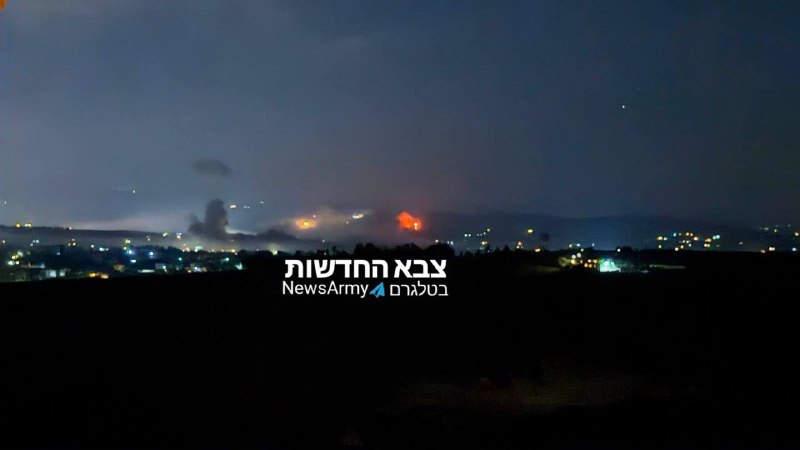 דיווח על מספר תקיפות ברכס עלי טאהר בדרום לבנון.