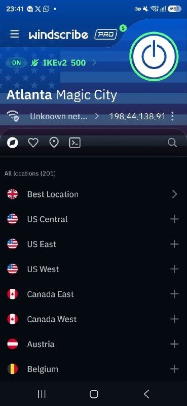 King OF NORD VPN: ♨️ رضایت اتصال و گزارش کانکت شدن با #Windscribe توسط مشتری عزیزمون روی اینترنت ایرانسل و مبین نت👆 Protocol : IKEv2 500Lo