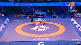 פתיחה חזקה של מוחמד נחודי עם ניצחון 10-0 בסיבוב הראשון באליפות ההיאבקות במשקל 79 ק"ג בקזחסטן ניצח מוחמד נחו…