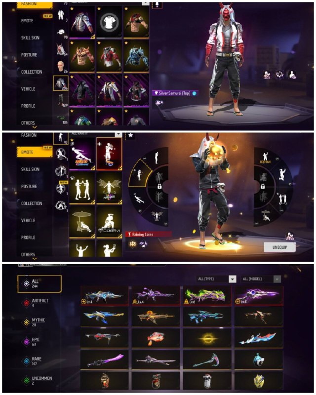 دنیای اکانت فری فایر freefire: 5580. Gh