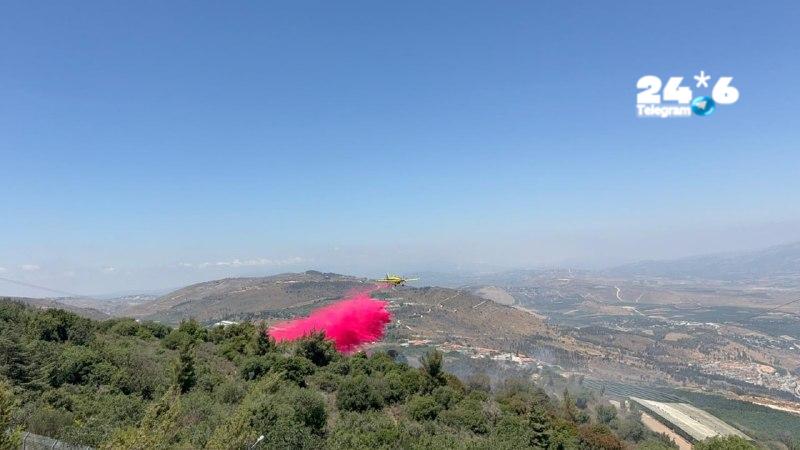 🇮🇱 שרפה בשטח פתוח סמוך למרגליות - מטוסי הכיבוי מסייעים לבלימת האש. מפקד האירוע רב-רשף רועי פיניש: "הכוחות…
