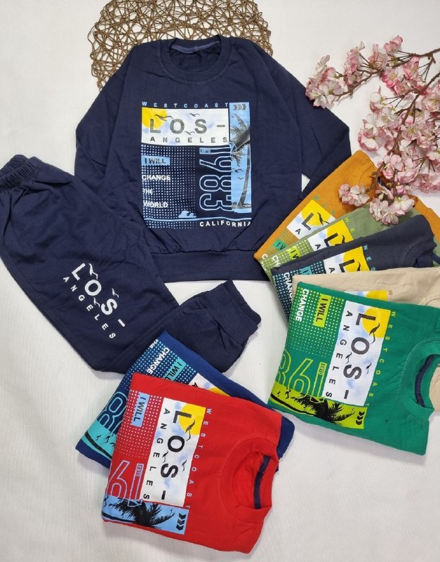 پخش بچگانه نی نی ناز👫: 🇮🇷🧥🧶👗👚👔🎽👕👖💎🍀بلوز شلوار‌بگ پنبه داخل کرک پسرانه👦📐سایز۵۰/۵۵💰#قیمت۹۷۹۰۰۰۲۲۶۷۶۴