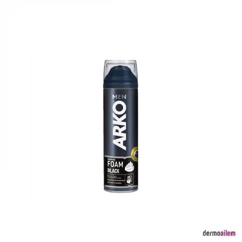 ARKO MEN Black Tıraş Köpüğü, 200 Mililitre
