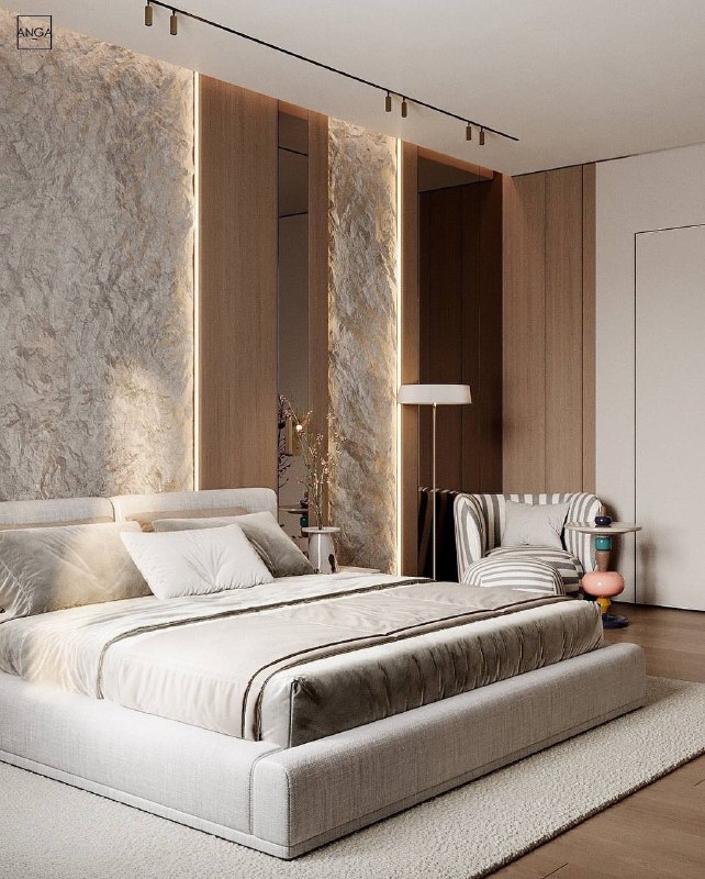 Элегантна спальня в спокойных оттенках | Дизайн | Интерьер | Ремонт - изображение 3 - элегантна, спальня, спокойных