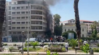 🇸🇾 New surveillance footage shows the moment of the explosion near the Four Seasons Hotel in Damascus.Follow us -> LiveLeak