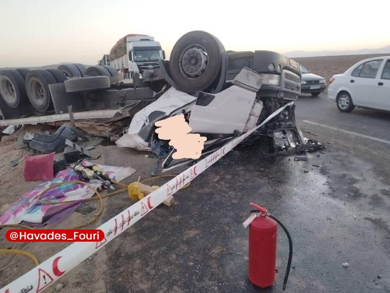 حوادث فوری ⚠️: سه تصادف در جادههای استان سمنان طی ۲۴ ساعت گذشته ۱۴ مصدوم و ۲ جانباخته برجای گذاشت⚠️ @Havades_Fouri