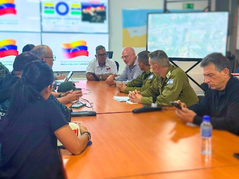 ישראל מסייעת לוונצואלה למרות ניתוק יחסים; נציגי פיקוד העורף נפגשו עם שר התשתיות