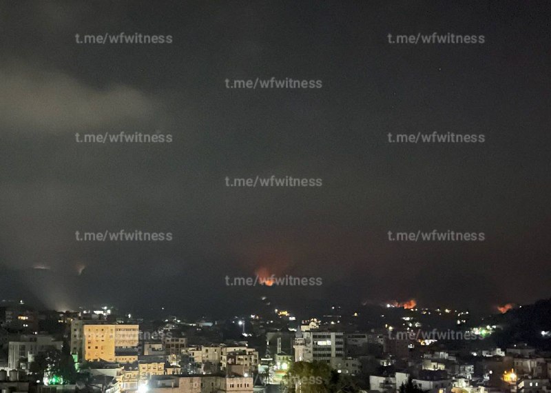 ️🇱🇧🇮🇱 תמונות יוצאות מגבעת עלי אל טאהר, בעקבות פיצוצי צה"ל של תשתית חיזבאללה לכאורה באזור.