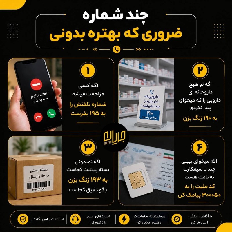 سلام باخرز: ♦️چند شماره ضروری که بهتره بدونی:#اطلاعات_حقوقی#اینفوگرافیک🇮🇷 ✊ @salambakharz
