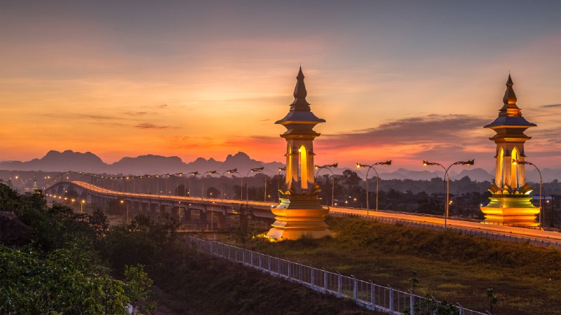 Built to bring closerThird Thai-Lao Friendship Bridge connecting Laos and Thailand (© chaiyut samsuk/Getty Images)